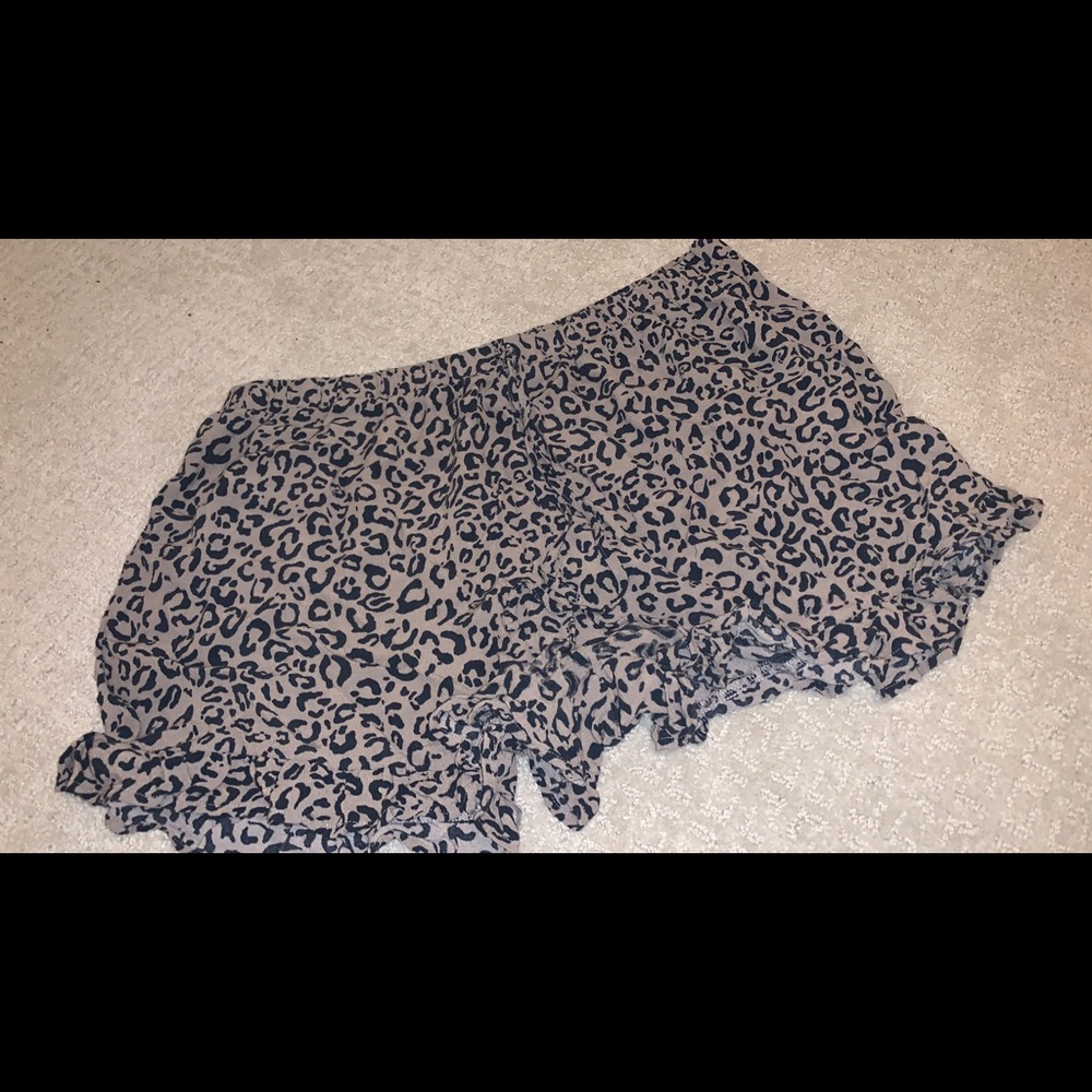 Cheetah print shorts